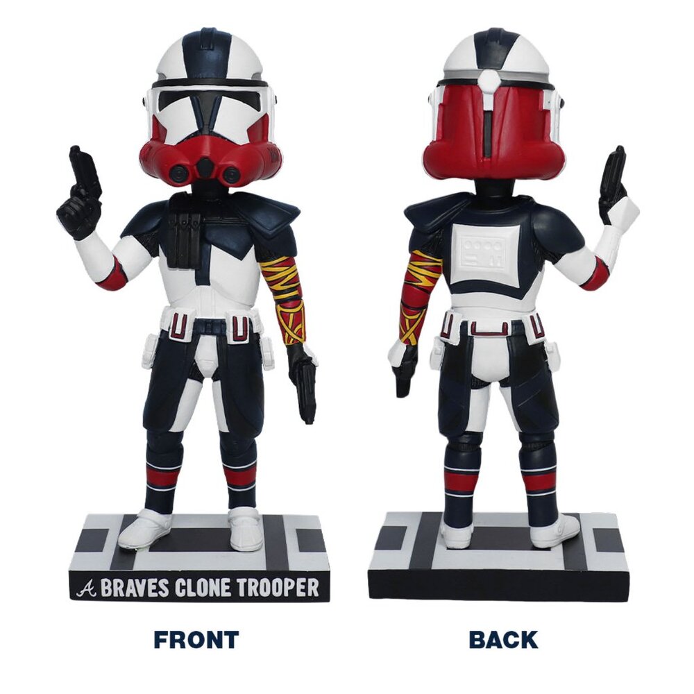 ATLANTA BRAVES Star Wars Clone Trooper Bobblehead 2024 Chicago Cubs MLB Baseball